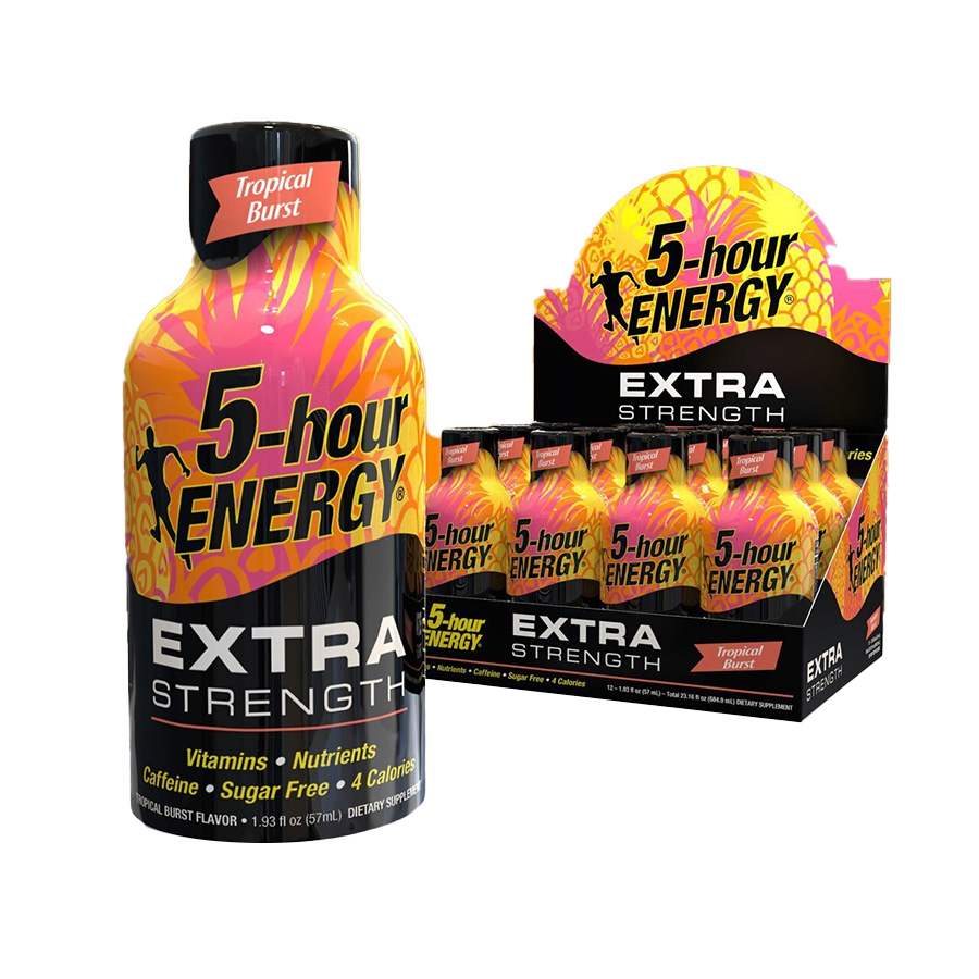 [10132] 5 HOUR ENERGY 1.93 OZ EXTRA TROPICAL BURST  (216 Pack)