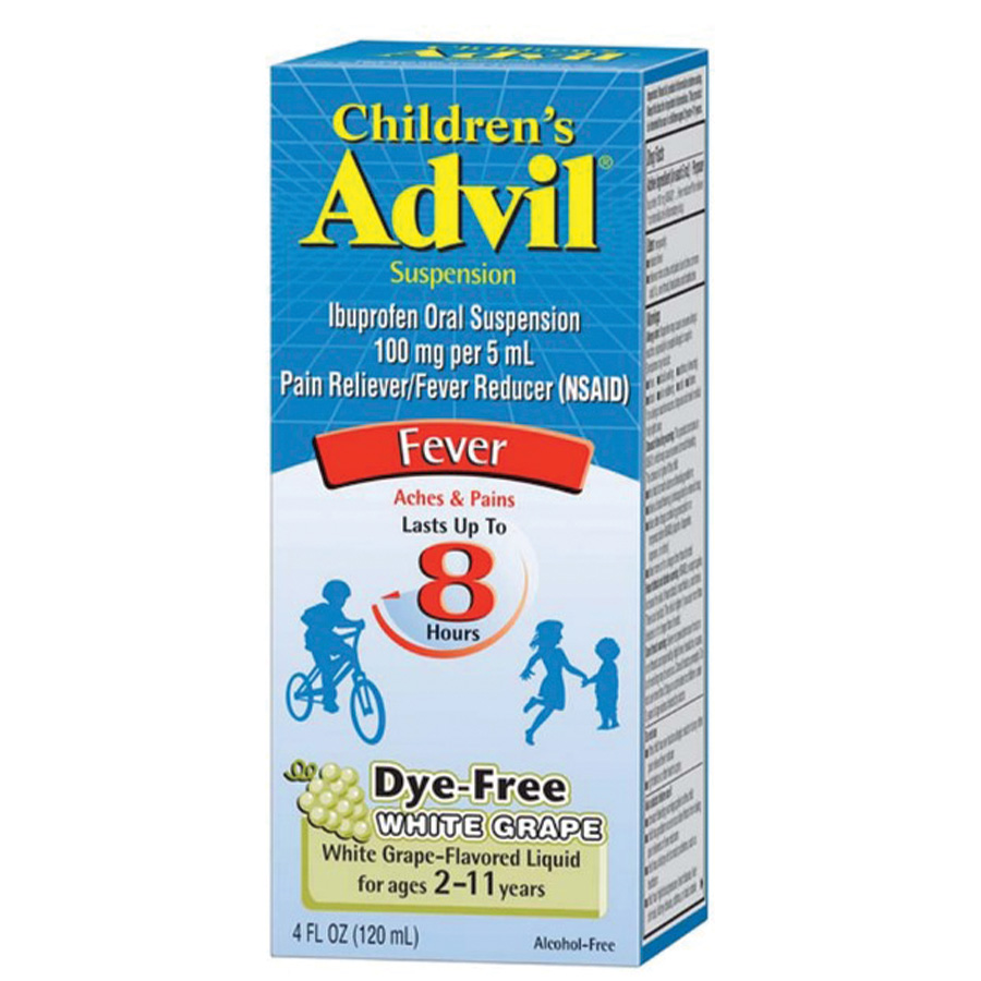 [10195] ADVIL CHILDREN LIQUID 4 OZ WHITE GRAPE  (36 Pack)