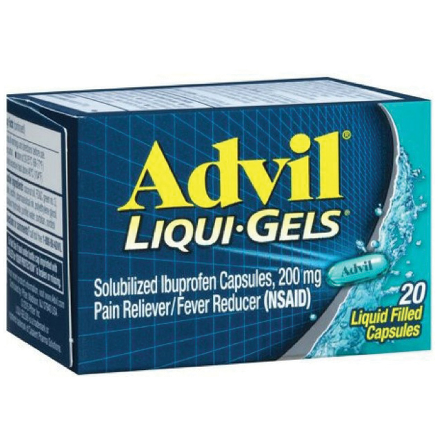 [10200] ADVIL LIQUI GEL CAPS 20 CT  (72 Pack)