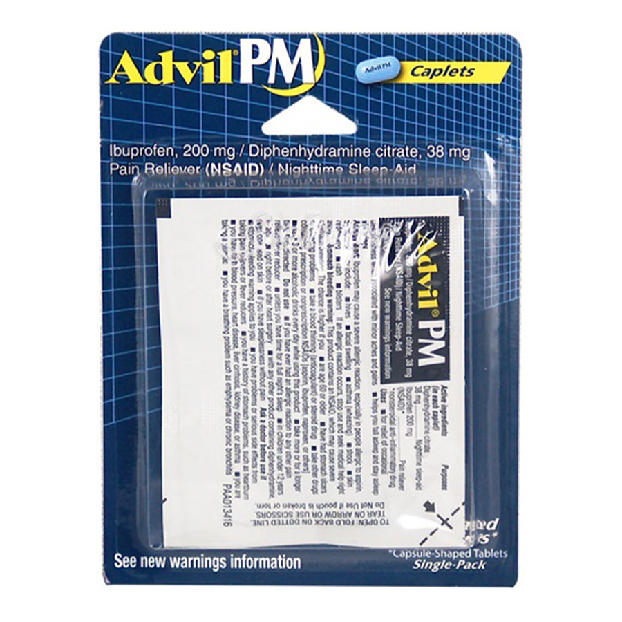 [10208] ADVIL PAIN RELIEVER 2 CT SINGLE-PACK PM BLISTER  (144 Pack)