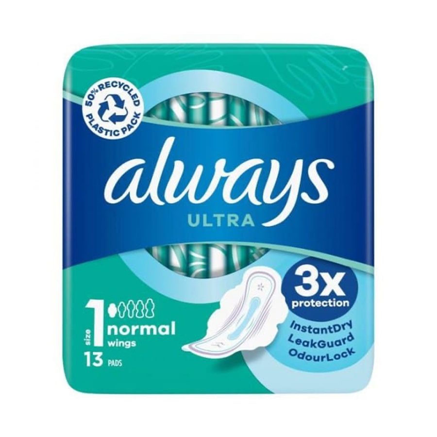 [10330] ALWAYS ULTRA DAY 13 CT SIZE 1 WITH WINGS  (16 Pack)