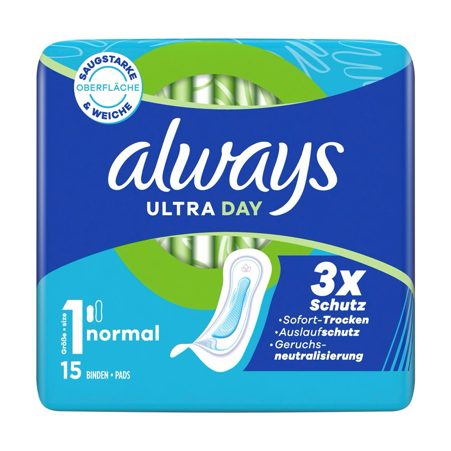 [10331] ALWAYS ULTRA DAY 15 CT SIZE 1 NORMAL  (16 Pack)