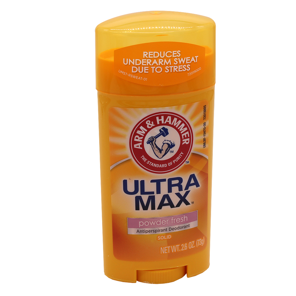 [10441] ARM & HAMMER DEO STICK 2.6 OZ ULTRA MAX POWDER FRESH  (12 Pack)