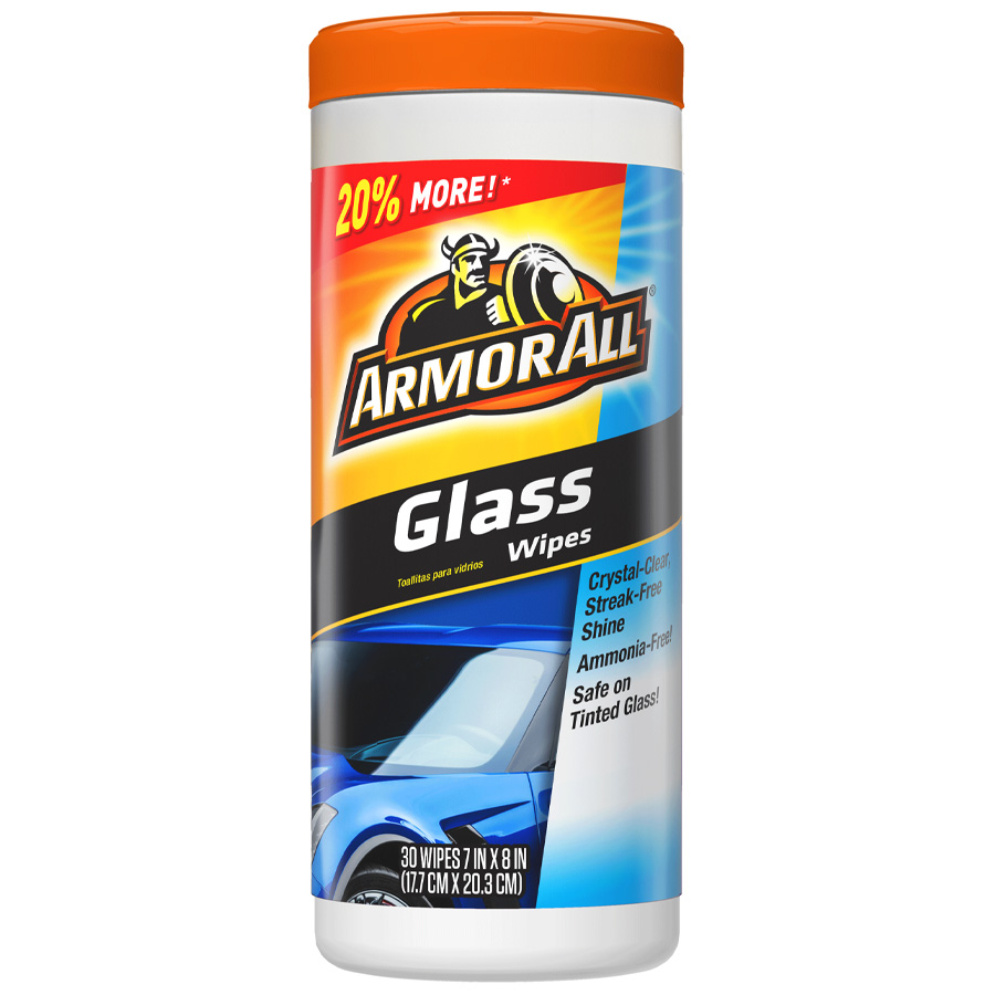[10483] ARMOR ALL GLASS WIPES 30 CT  (6 Pack)