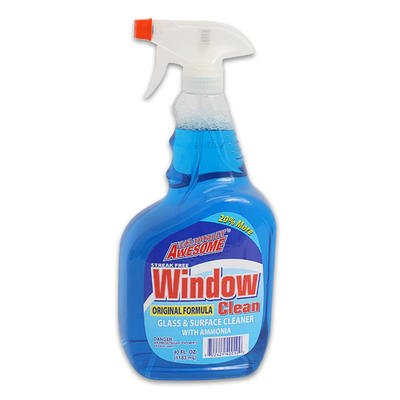[10588] AWESOME GLASS CLEANER 40 OZ LA'S TOTALLY BLUE BONUS SIZE  (9 Pack)