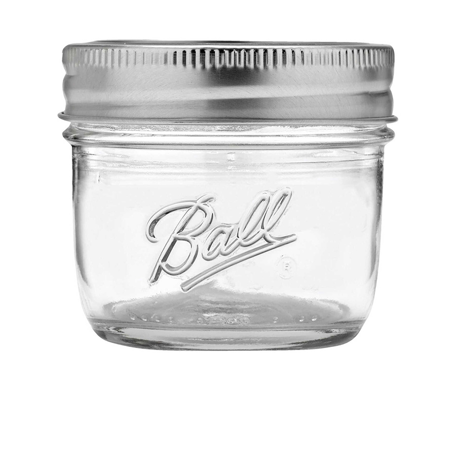 [10755] BALL MASON JARS 4 OZ  (12 Pack)