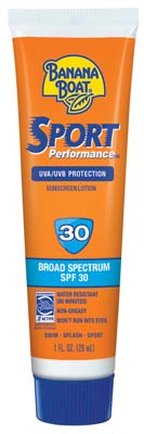 [10760] BANANA BOAT SUN SCREEN LOTION 1 OZ SPF 30 IN FISHBOWL DISPLAY  (24 Pack)
