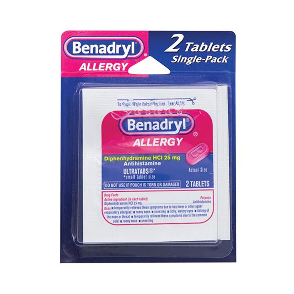 [10790] BENADRYL ALLERGY RELIEF 1 CT TABS BLISTER  (144 Pack)