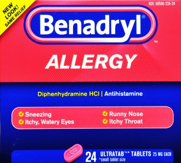 [10792] BENADRYL ALLERGY RELIEF 24 CT ULTRA TABS  (24 Pack)