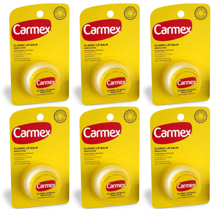 [11011] CARMEX LIP BALM JAR 1 CT ORIGINAL BLISTER  (144 Pack)