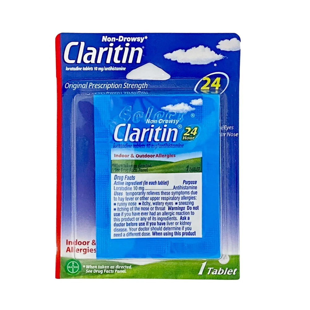 [11096] CLARITIN ALLERGY RELIEF 1 CT TABLETS BLISTER  (144 Pack)