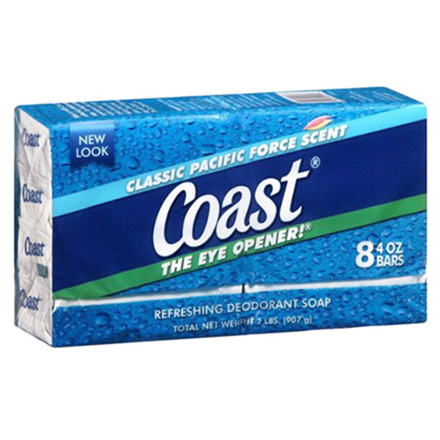 [11160] COAST BAR SOAP 4 OZ 8 PK PACIFIC FORCE  (6 Pack)