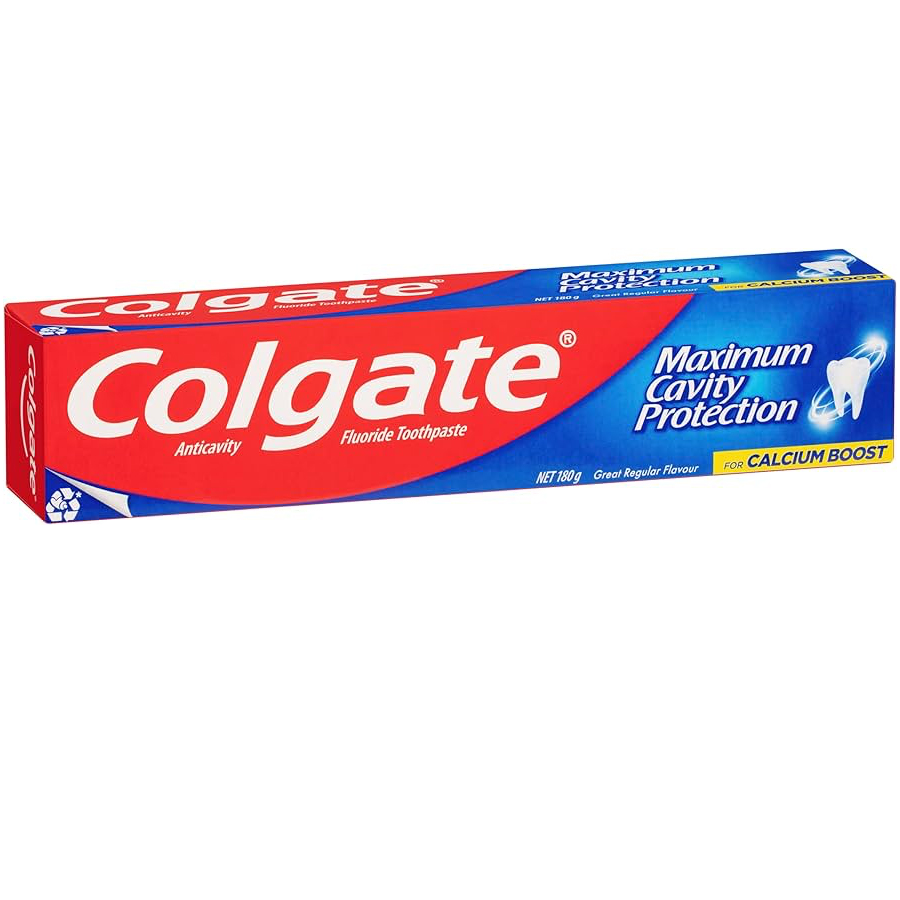 [11198] COLGATE TOOTHPASTE 180 G MAXIMUM CAVITY PROTECTION  (72 Pack)