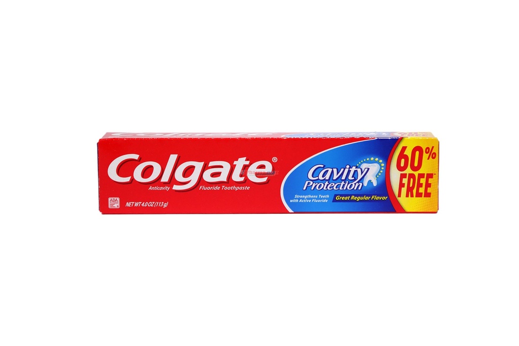 [11201] COLGATE TOOTHPASTE 2.5 OZ +1.5 OZ REGULAR +60% FREE  (24 Pack)