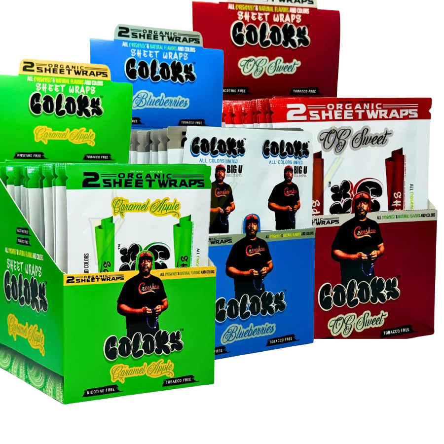 [11236] COLOR SHEET WRAPS 2 CT ASSORTED  (600 Pack)