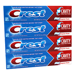[11314] CREST TOOTHPASTE 8.2 OZ 4CT QUAD PACK REGULAR  (40 Pack)