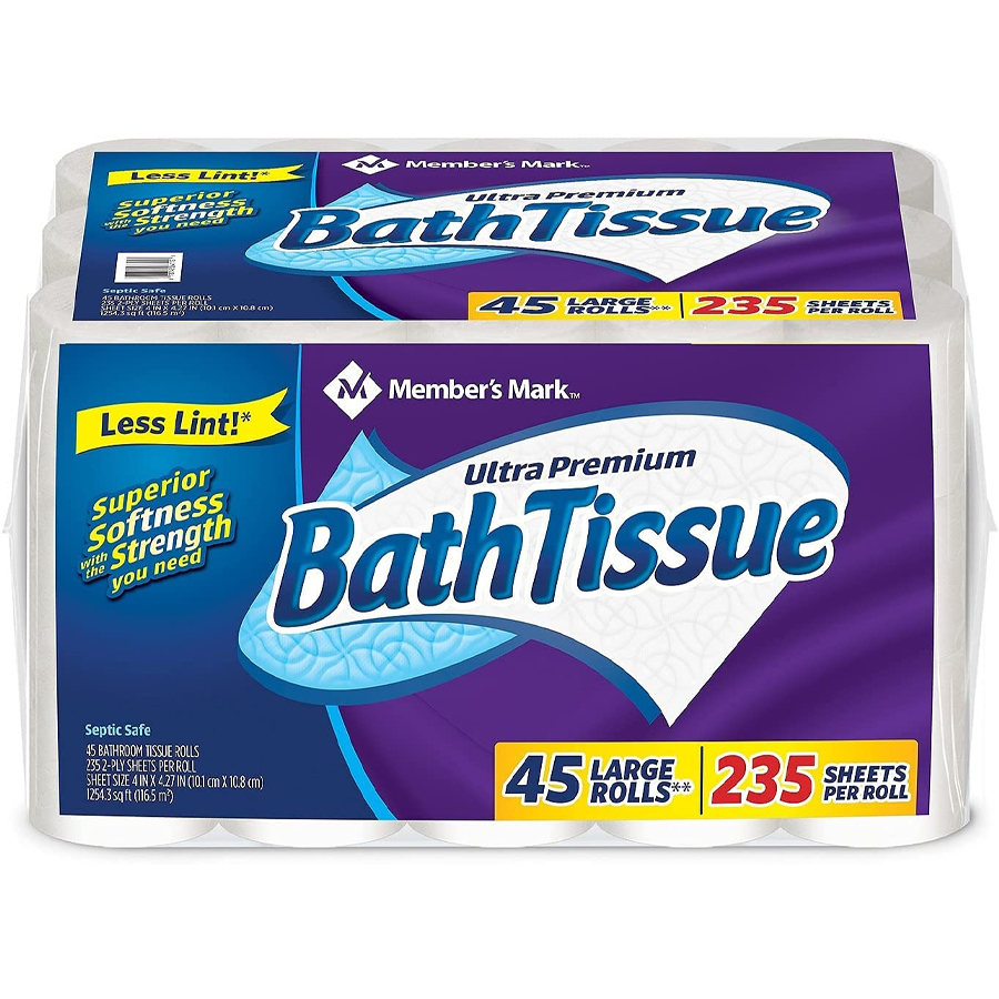 [11354] CRYSTAL TOILET PAPER 235 2 PLY SHEET  (48 Pack)