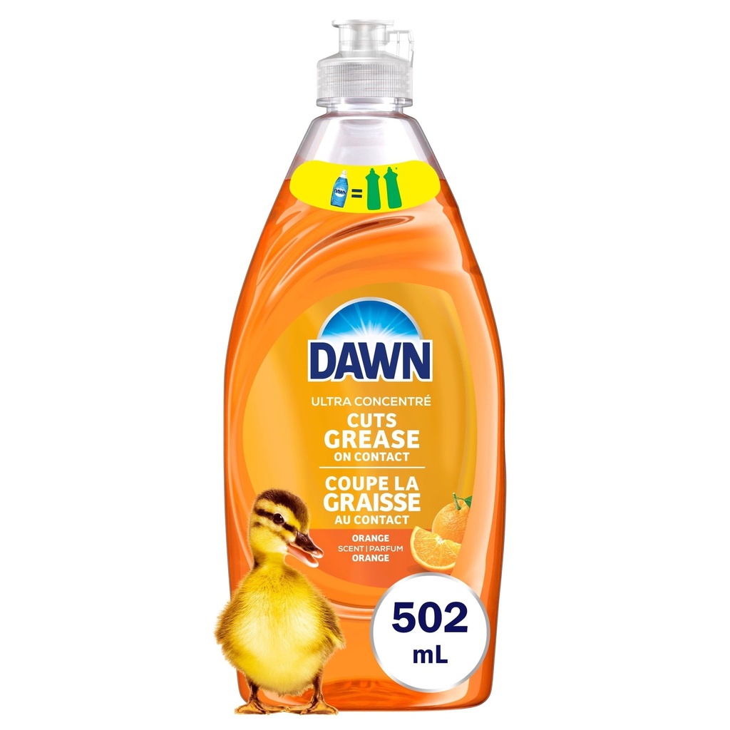 [11386] DAWN DISHWASH LIQUID 502 ML ORANGE SCENT  (10 Pack)