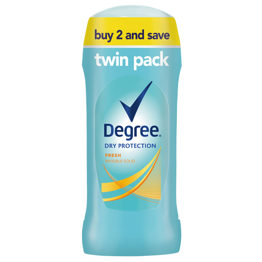 [11407] DEGREE DEODORANT STICK 2.6 OZ 2 PK FRESH  (6 Pack)
