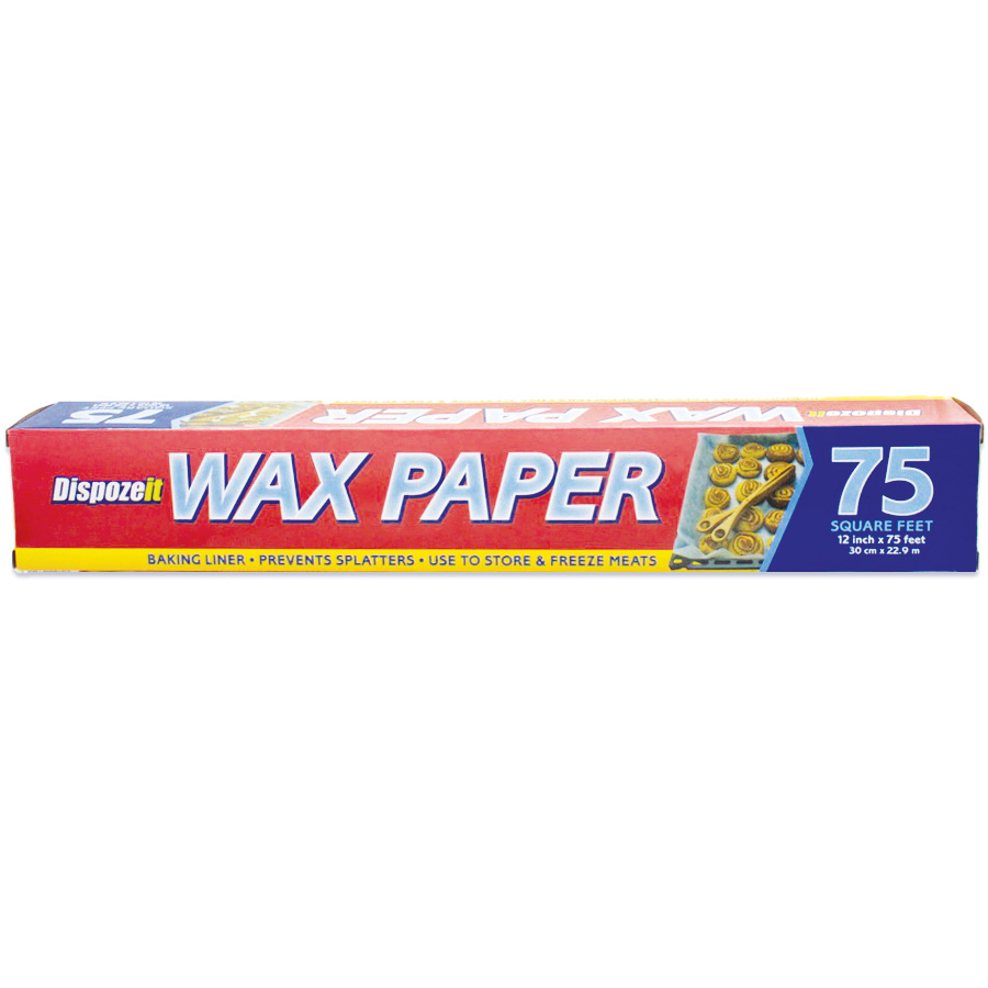 [11546] DISPOZEIT WAX PAPER  75SQ.FT 3CMX22.8M REGULAR  (24 Pack)