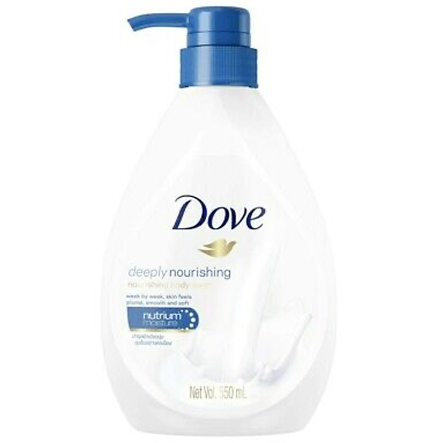 [11678] DOVE BODY WASH 550 ML DEEPLY NOURISHING WITH PUMP  (12 Pack)