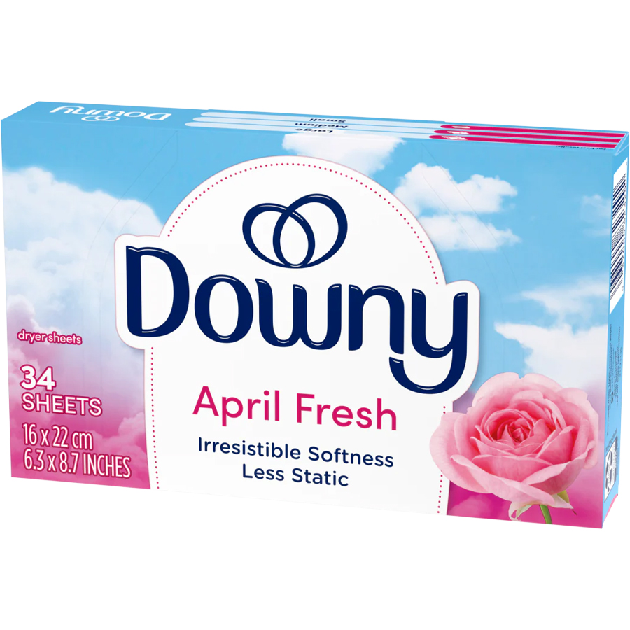 [11842] DOWNY DRYER SHEETS 34 CT APRIL FRESH  (12 Pack)
