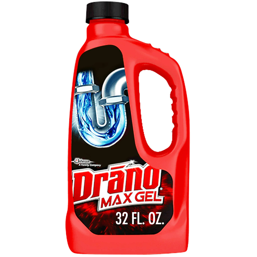 [11908] DRANO DRAIN OPENER 32 OZ MAX GEL CLOG REMOVER  (12 Pack)