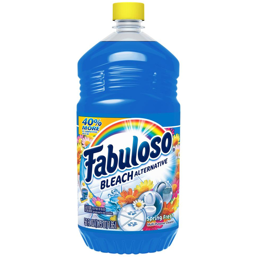 [12181] FABULOSO MULTI PURPOSE CLEANER 56 OZ SPRING FRESH WITH BLEACH ALTERNATIVE  (6 Pack)