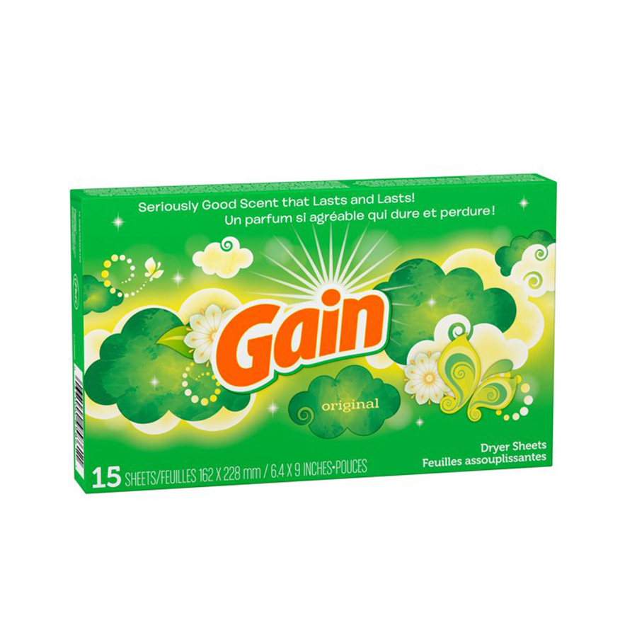 [12329] GAIN DRYER SHEETS 15 CT ORIGINAL  (15 Pack)