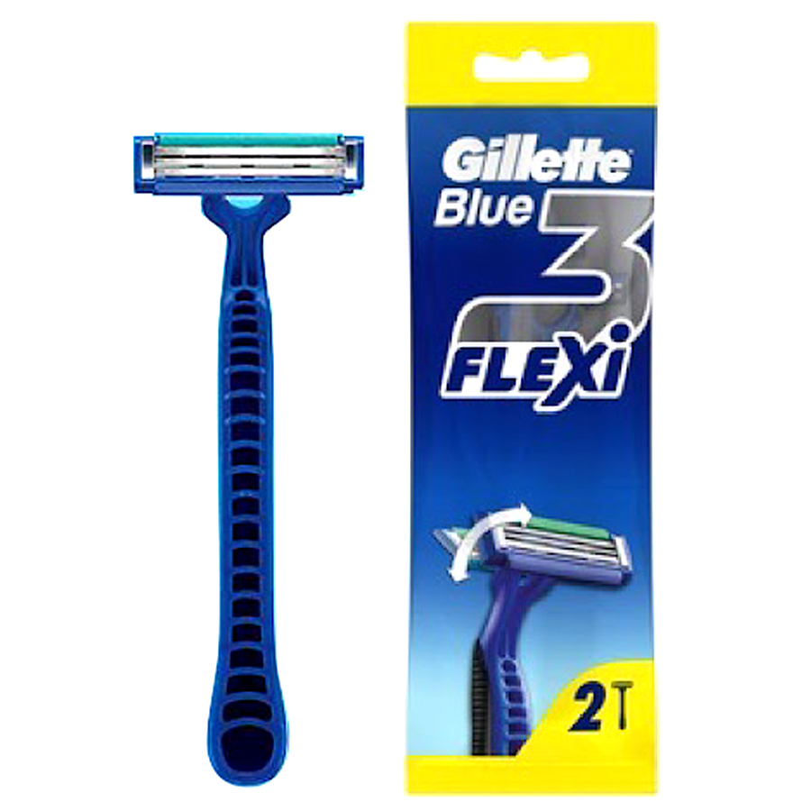 [12383] GILLETTE BLUE 3 FLEXI  2 CT  (144 Pack)