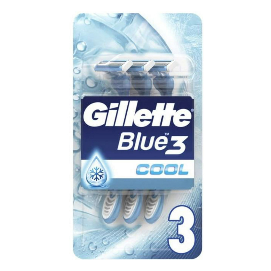 [12400] GILLETTE BLUE III 3 CT COOL RAZOR  (6 Pack)