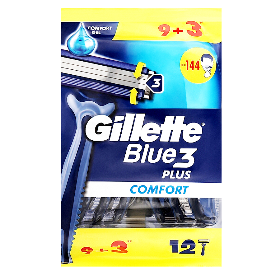 [12404] GILLETTE BLUE III 9+3 CT SENSITIVE  (20 Pack)