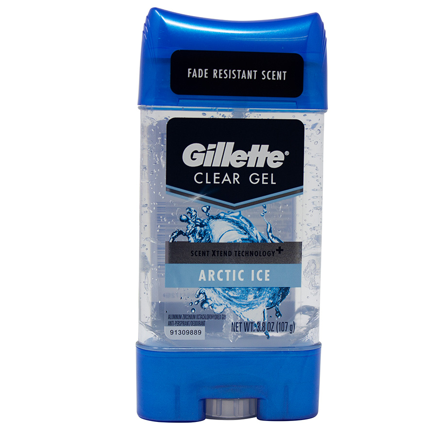 [12408] GILLETTE CLEAR GEL STICK 70 ML ARTIC ICE  (6 Pack)