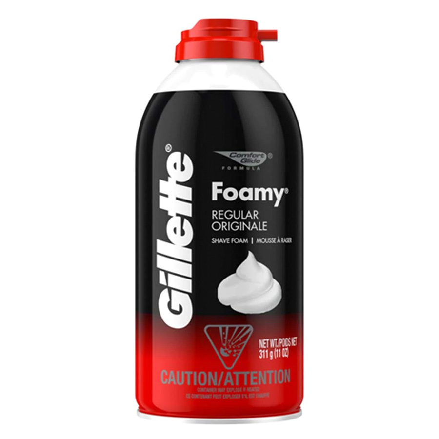 [12444] GILLETTE SHAVING FOAM 11 OZ REGULAR  (12 Pack)