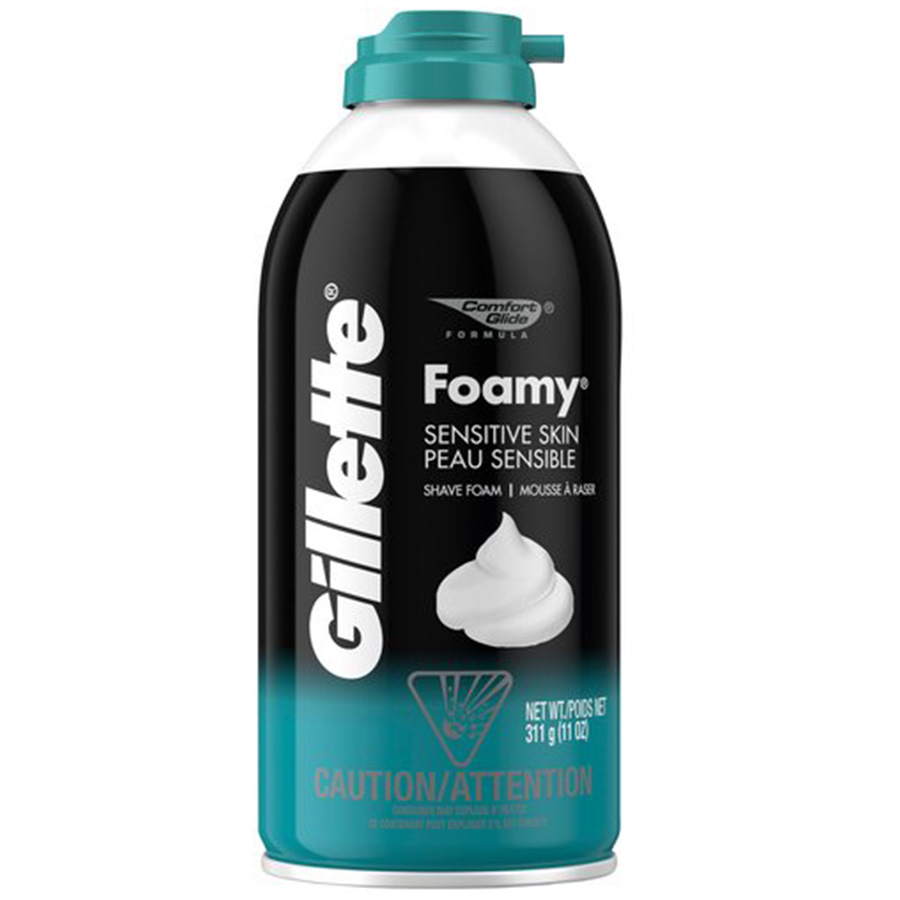 [12445] GILLETTE SHAVING FOAM 11 OZ SENSITIVE  (12 Pack)