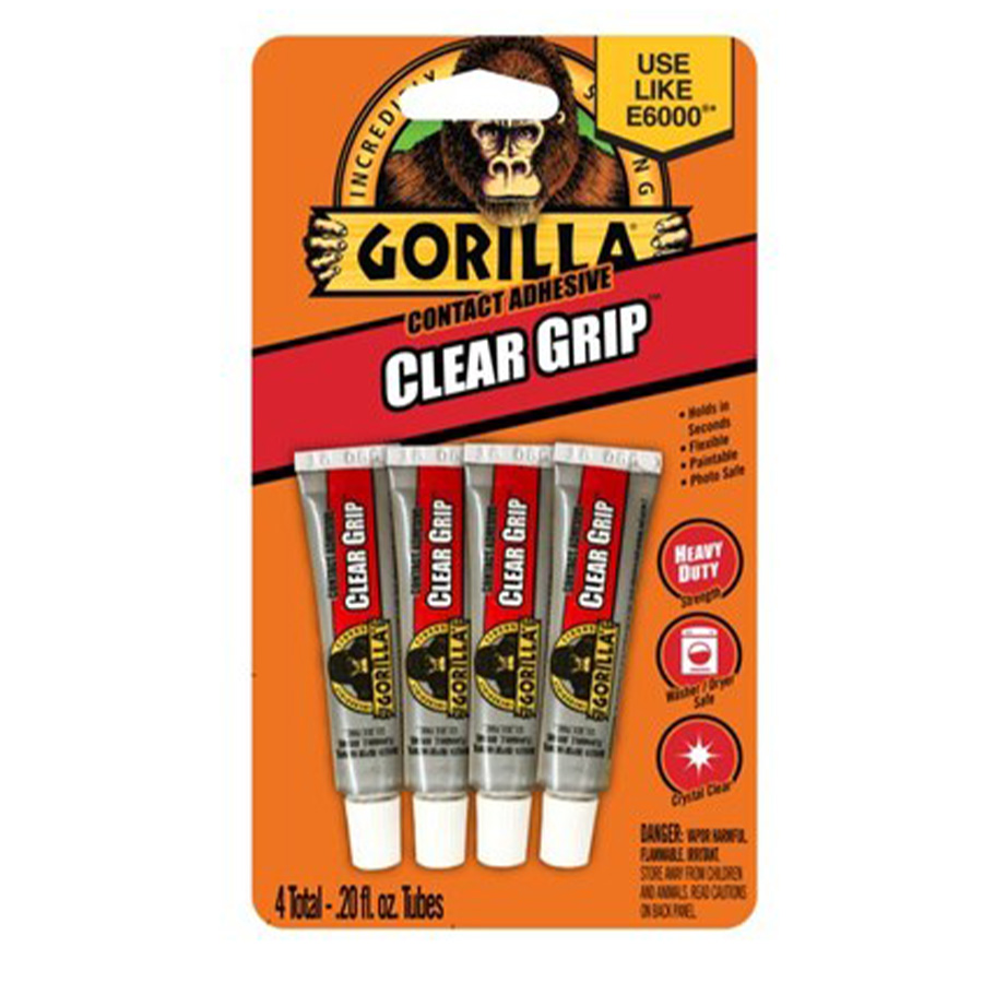 [12560] GORILLA TAPE 0.2 OZ CLEAR GRIP  (6 Pack)