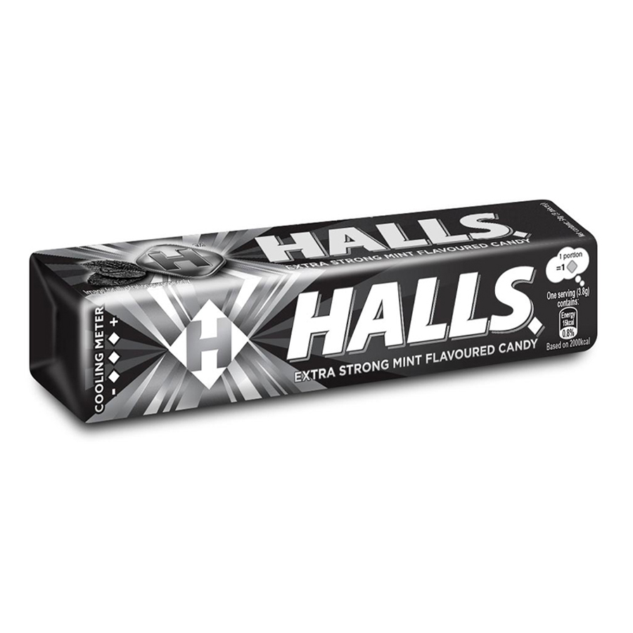 HALLS COUGH DROPS 9 CT EXTRA STRONG MINT  (240 Pack)