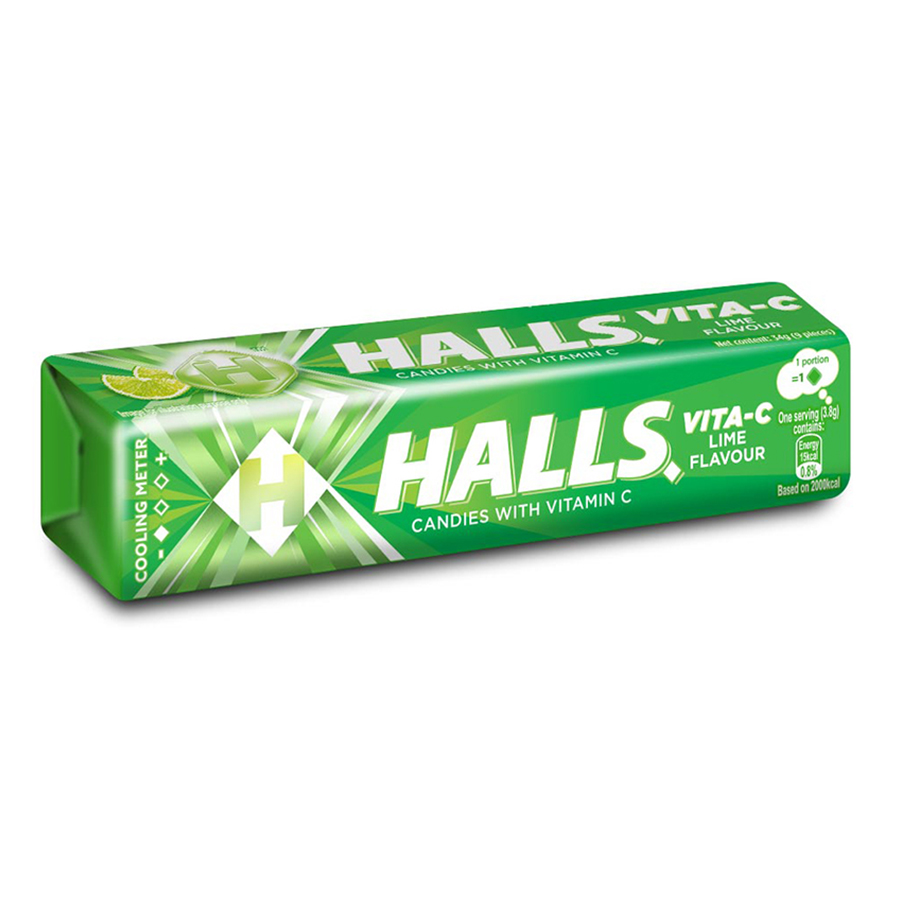 [12622] HALLS COUGH DROPS 9 CT LIME  (240 Pack)