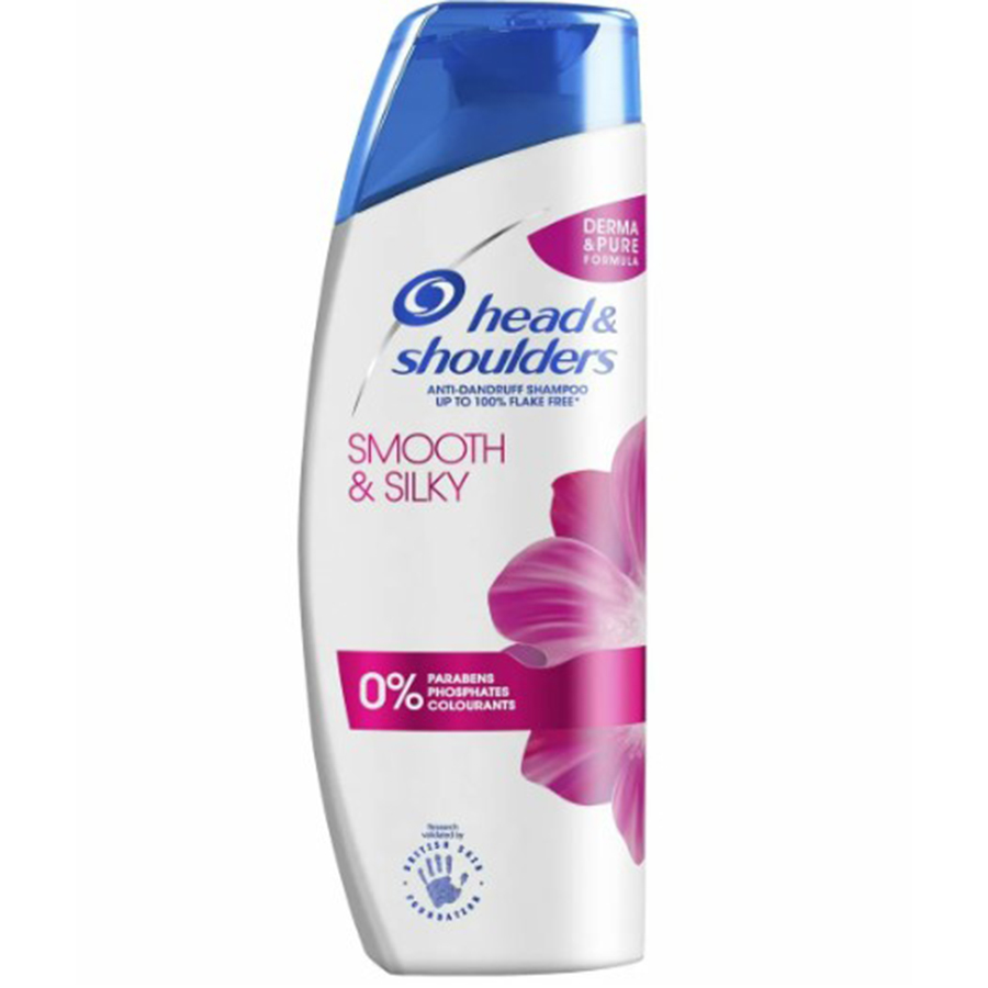 [12644] HEAD & SHOULDERS SHAMPOO (IMP) 13.5 OZ / 400 ML SMOOTH & SILKY  (6 Pack)