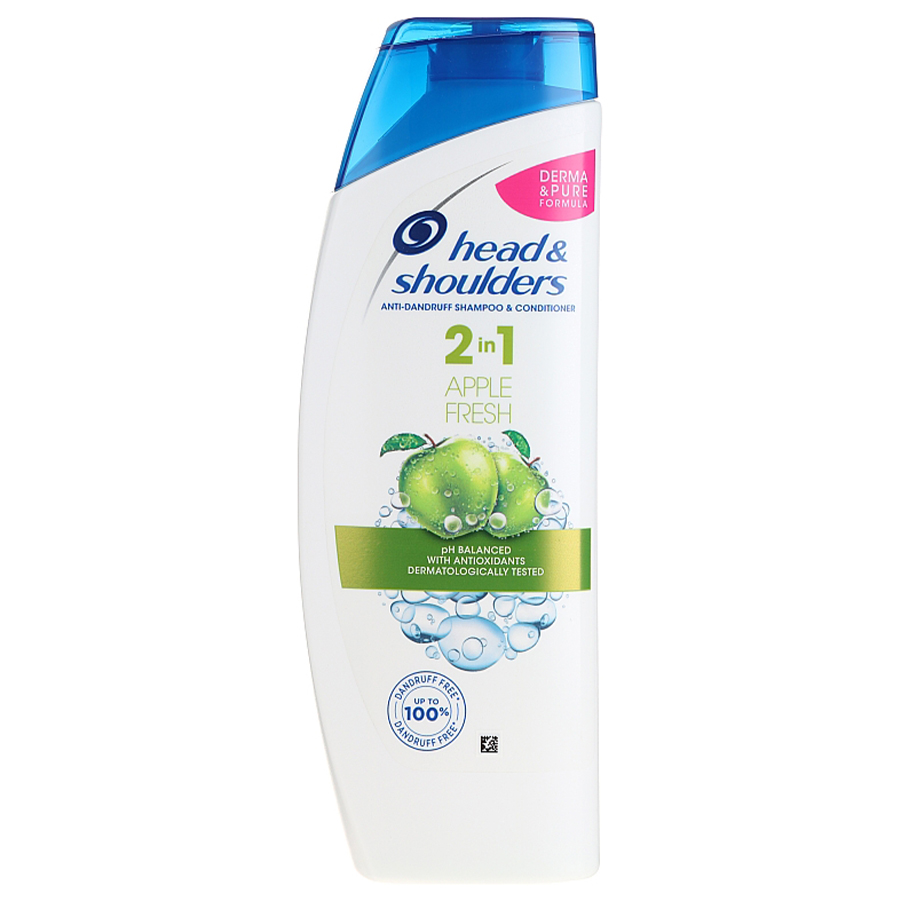 [12646] HEAD & SHOULDERS SHAMPOO (IMP) 2 IN 1 330 ML APPLE  (6 Pack)