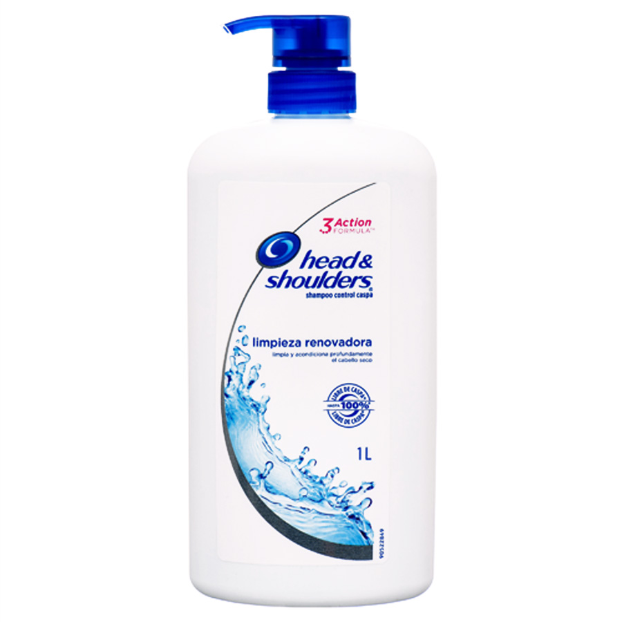 [12658] HEAD & SHOULDERS SHAMPOO 1 L LIMPIEZA  (9 Pack)