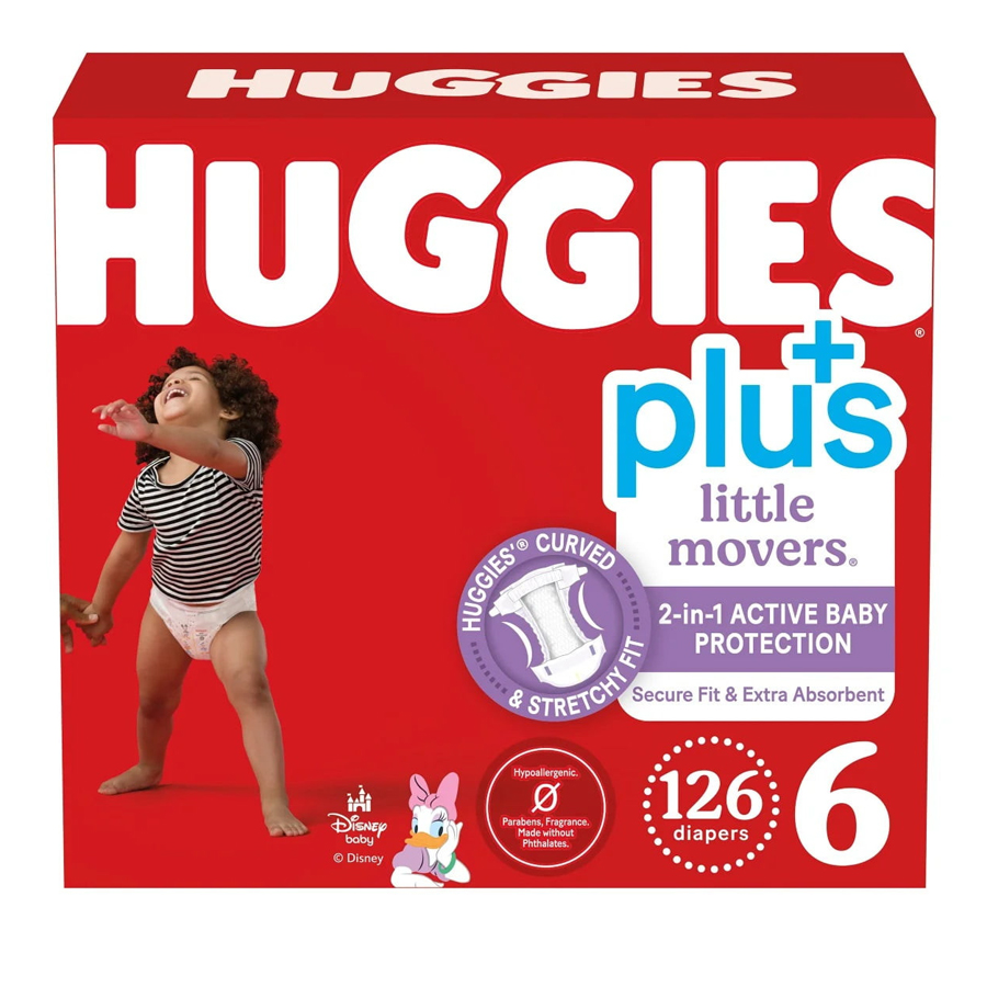 [12767] HUGGIES BABY DIAPERS 126 CT #6  (1 Pack)