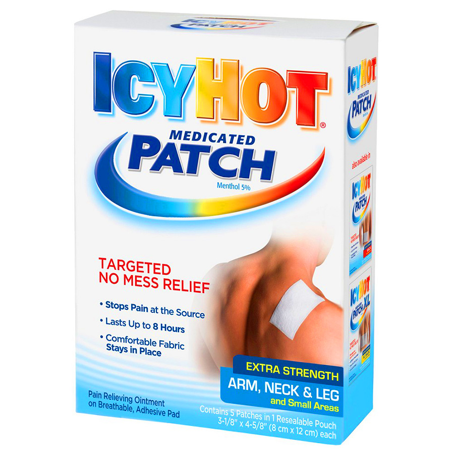 ICY HOT ARM & LEG & SHOULDER PATCH 5 CT  (24 Pack)