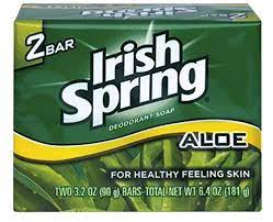 [12825] IRISH SPRING BAR SOAP 3.2 OZ 2 PK ALOE  (36 Pack)