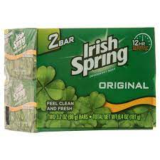 [12827] IRISH SPRING BAR SOAP 3.2 OZ 2 PK ORIGINAL  (36 Pack)