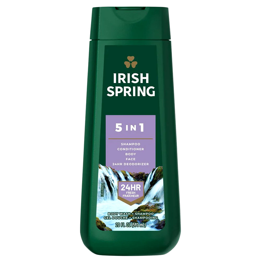 [12839] IRISH SPRING BODY WASH 20 OZ 5 IN 1  (4 Pack)