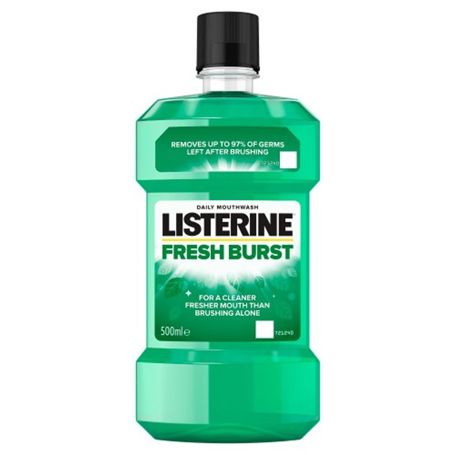 [13069] LISTERINE MOUTHWASH (UK) 16.9 OZ / 500 ML FRESH BURST  (6 Pack)