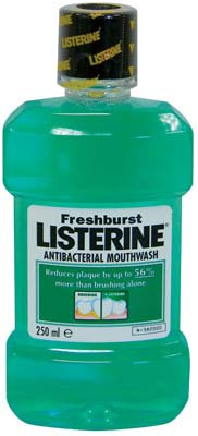[13079] LISTERINE MOUTHWASH 250 ML FRESH BURST IMPORT ( US )  (6 Pack)