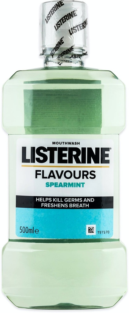 [13090] LISTERINE MOUTHWASH 500 ML SPEARMINT  (6 Pack)