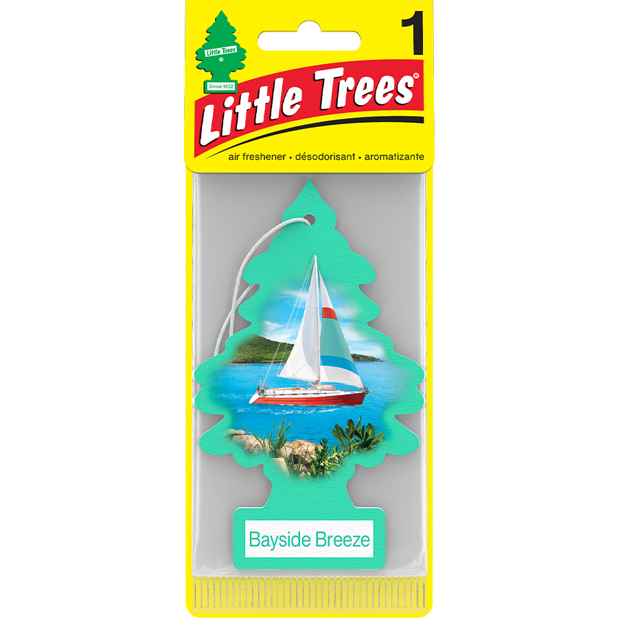 [13095] LITTLE TREES CAR FRESHENER 1 CT BAYSIDE BREEZE  (144 Pack)